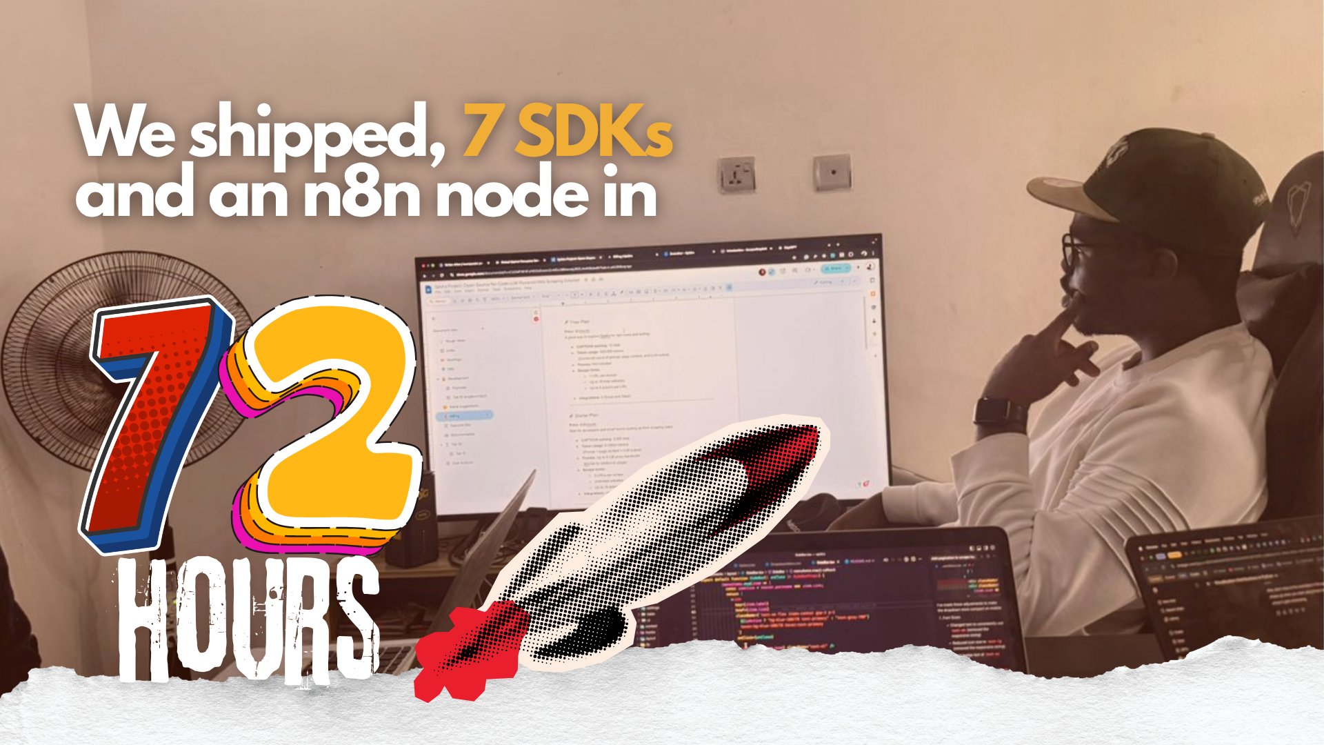 We shipped 7 SDKs and an n8n node in 72 hours