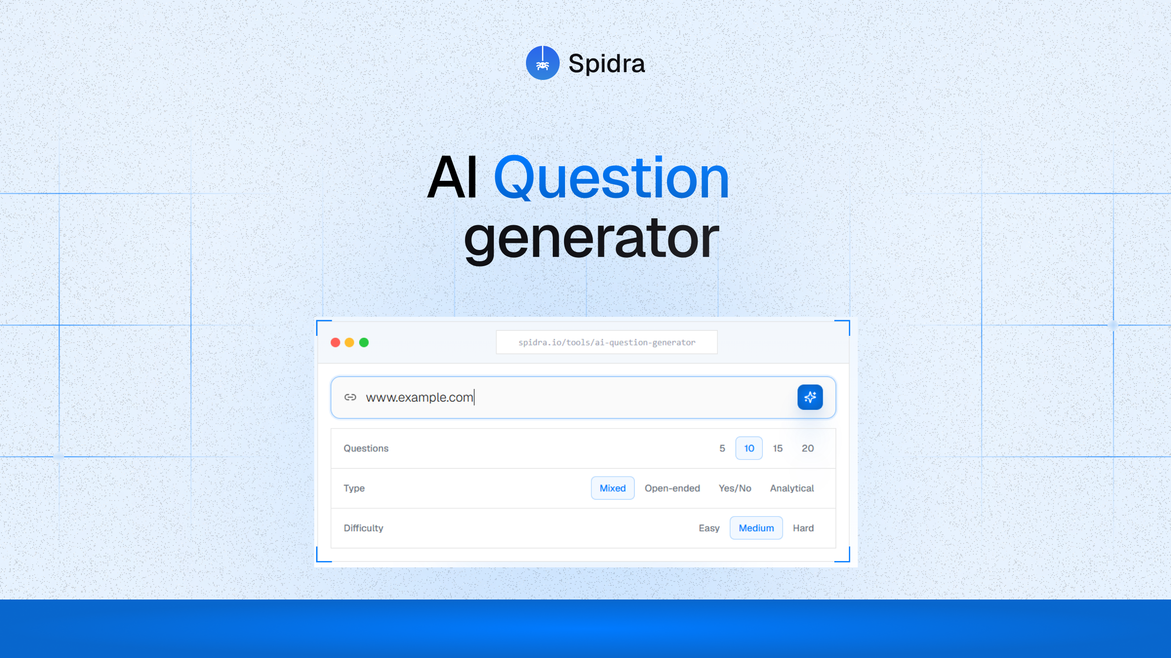 Using Ai Generator For Question AI Question Generator: Generate Questions from Any Webpage | Spidra